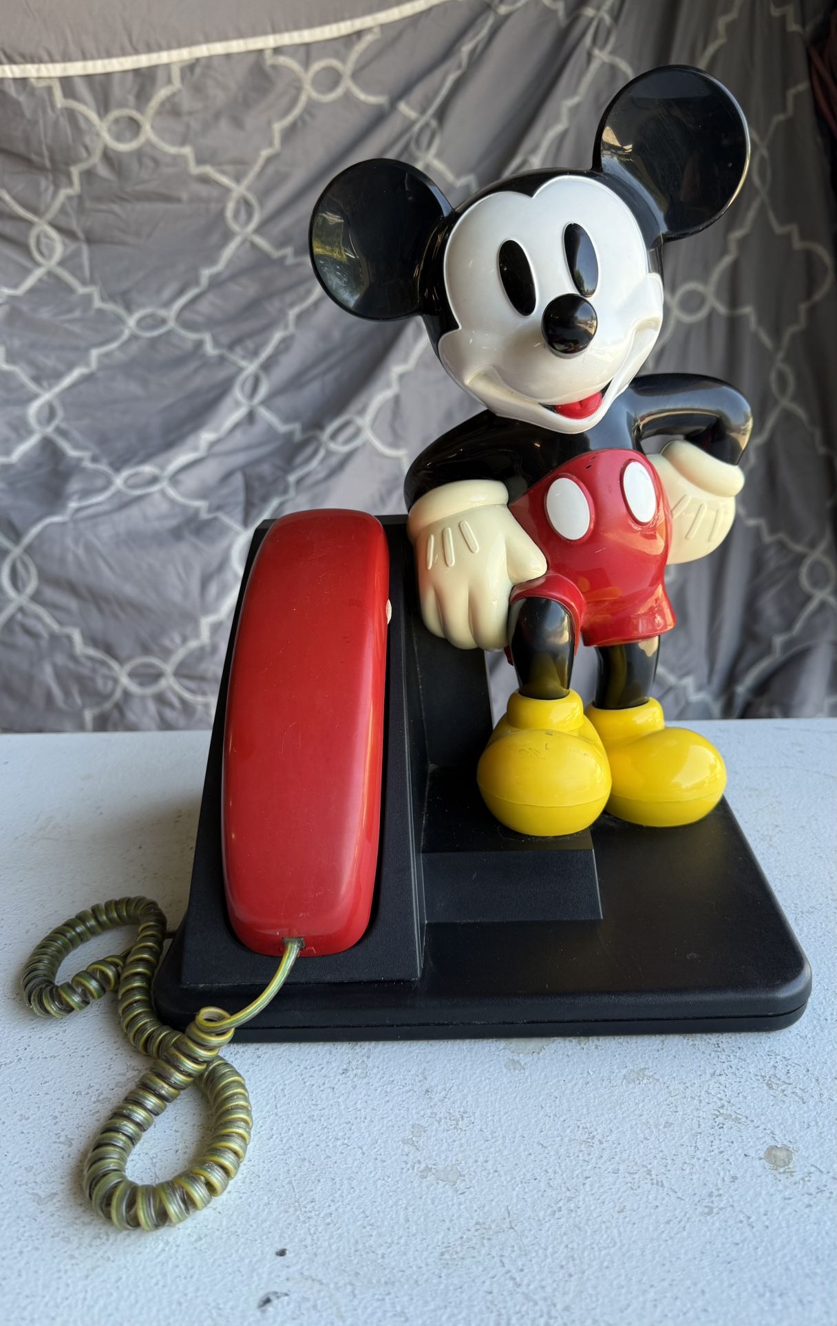 Vintage Disney Mickey Mouse AT&T Corded Touch Tone Telephone Phone