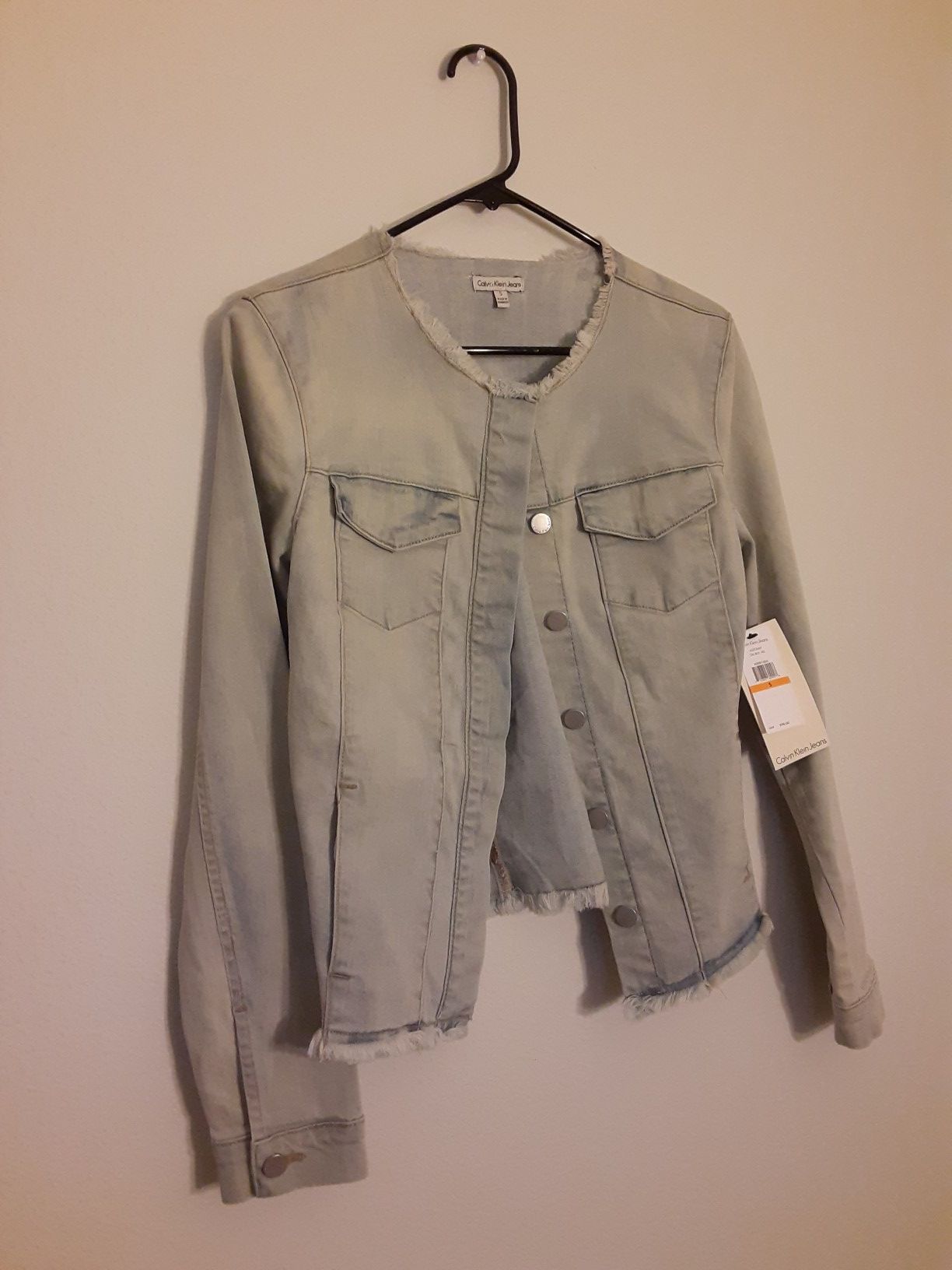 Calvin Klein Jean Jacket SIZE SMALL NWT (orignally $98)