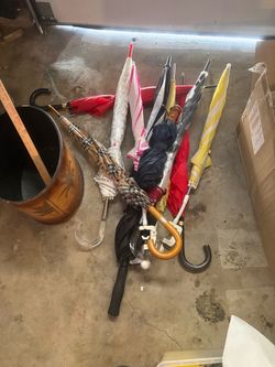 Lot of Mixed Umbrellas – Various Colors