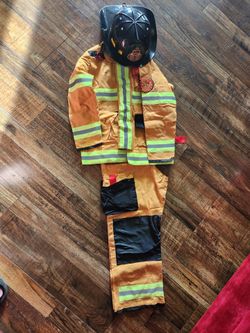 Kids Firefighter Costume Set with Helmet