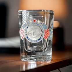 Arizona Diamond Backs Original 2001 Championship Shot Glass From Stadium Original Gift Shop. 
