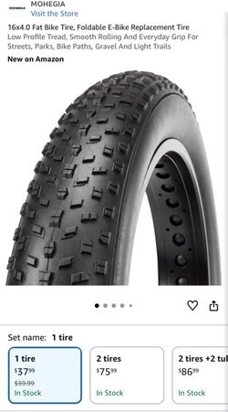 16x4.0 Fat Bike Tires Foldable qty 2