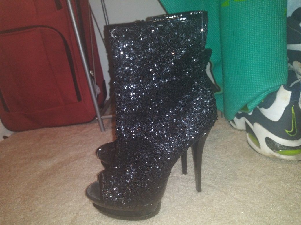 Glitter heels size 9