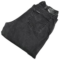 Vtg 2004 Harley Davidson Womens Sz 18R Distressed Classic Fit Denim Jeans Black