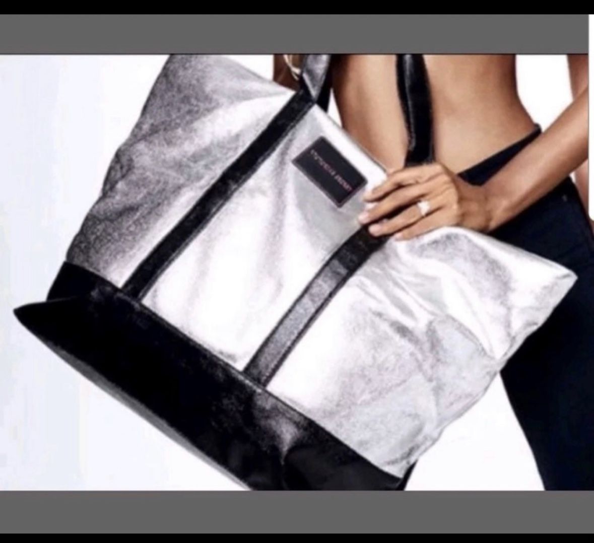 New Victoria Secret Metallic Tote Bag for Sale in Duncanville, TX - OfferUp
