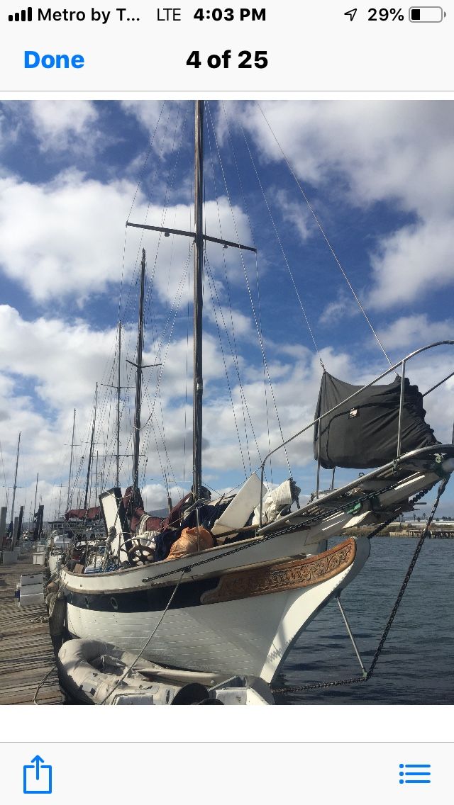 19 72 47' / 52’ Over all Sailboat Bluewater cruiser