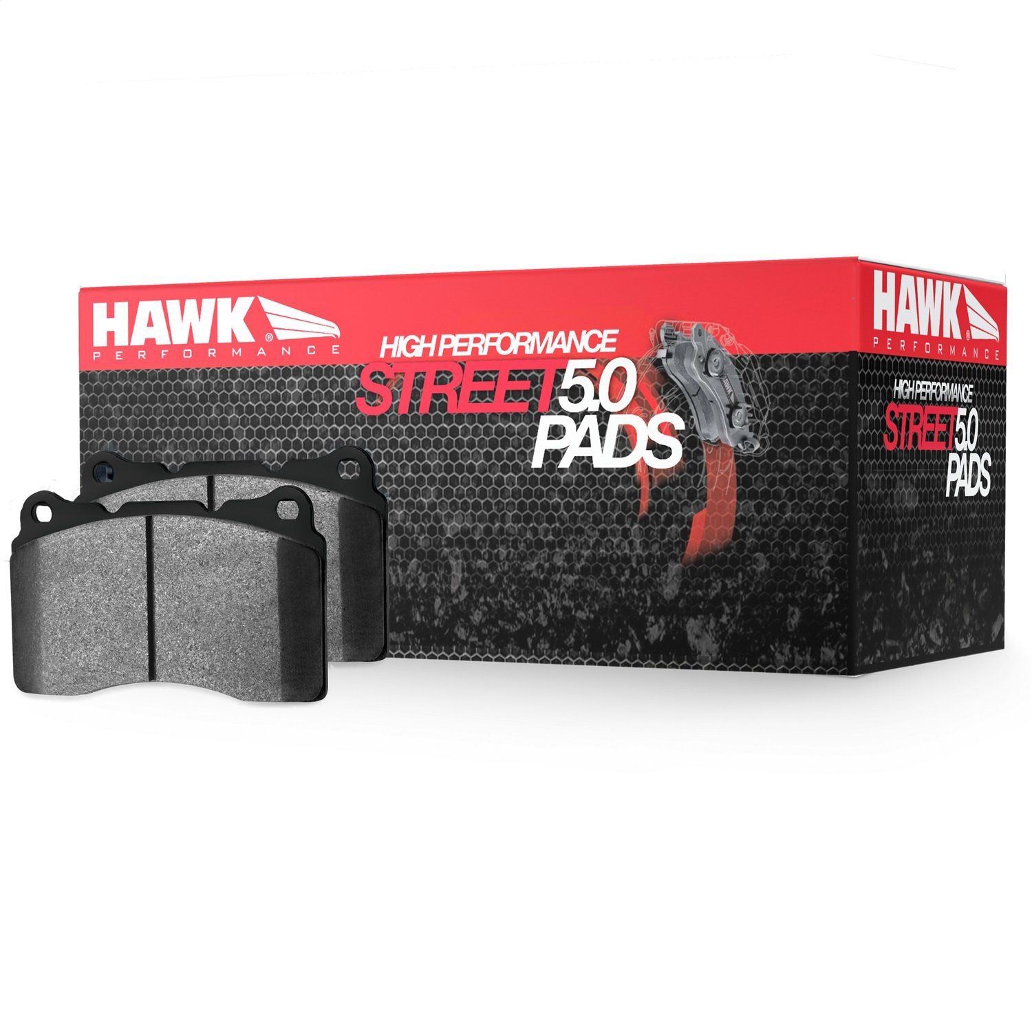 HAWK PERFORMANCE HPS 5.0 BRAKE PADS SET, FRONT, HB661B.667