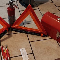 Emergency Roadside Kit W Fire Extinguisher 