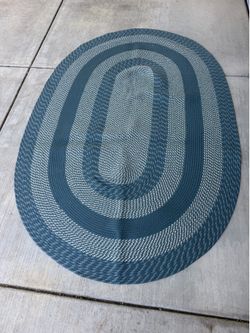 5x8 Oval Area Rug - Blue