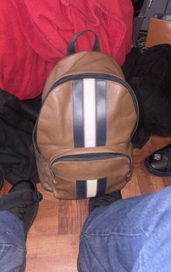 Coach Houston Backpack With Varsity Stripe