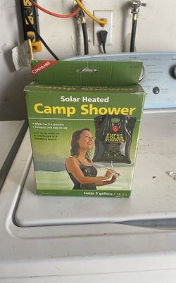 Solar Heated Camp Shower