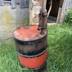 Old Drum And Pump