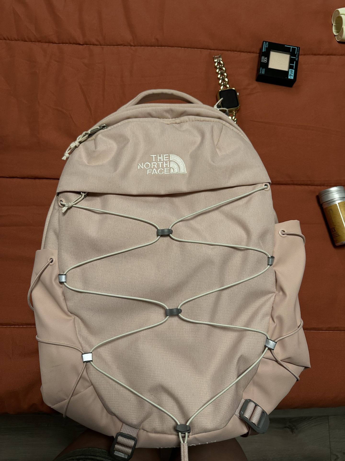 Pink North Face Backpack