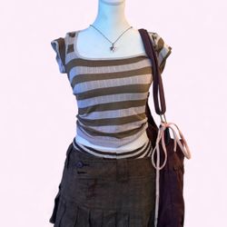 Urban Outfitters pink and brown top