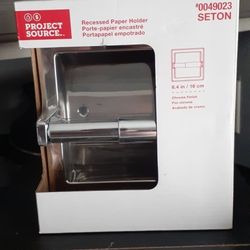 NEW IN BOX TOILET PAPER HOLDER CROME PLATED 