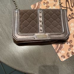 Bebe grey leather woman’s handbag