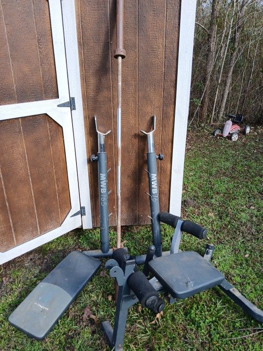 Weights Bar and Bench