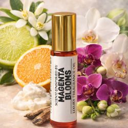 Magenta Blooms 10ml Roll-On Perfume Oil Long Lasting Floral Musk Scent  Magenta Blooms is a radiant floral fragrance oil that opens with bright bergam