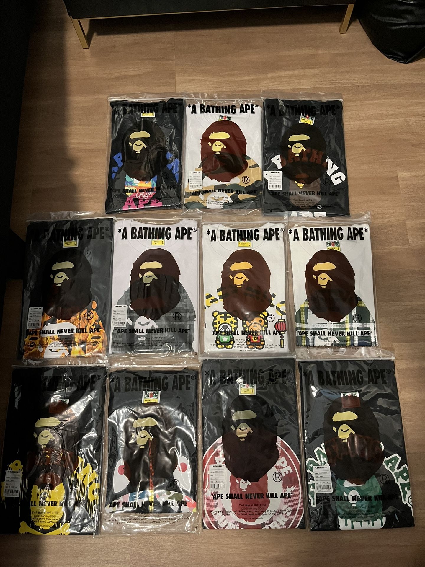 Size Large Bape Tshirts
