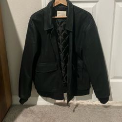 Aéropostale Black Faux Leather Jacket 