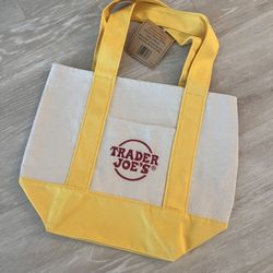 Trader Joe Mini Canvas Tote Bag