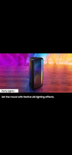 Set of 2 SAMSUNG MX-ST50B Sound Tower High Power Audio, 240W Floor Standing Speaker, Bi-Directional Sound, Built-In Battery, IPX5 Water Resistant, Par
