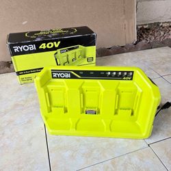 RYOBI 40V 3 Port Fast Charger
