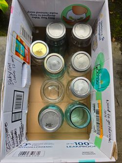 Mix of 10 mason jars