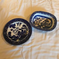 Vintage Plate & Bowl