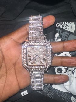 Iced out Cartier Santos