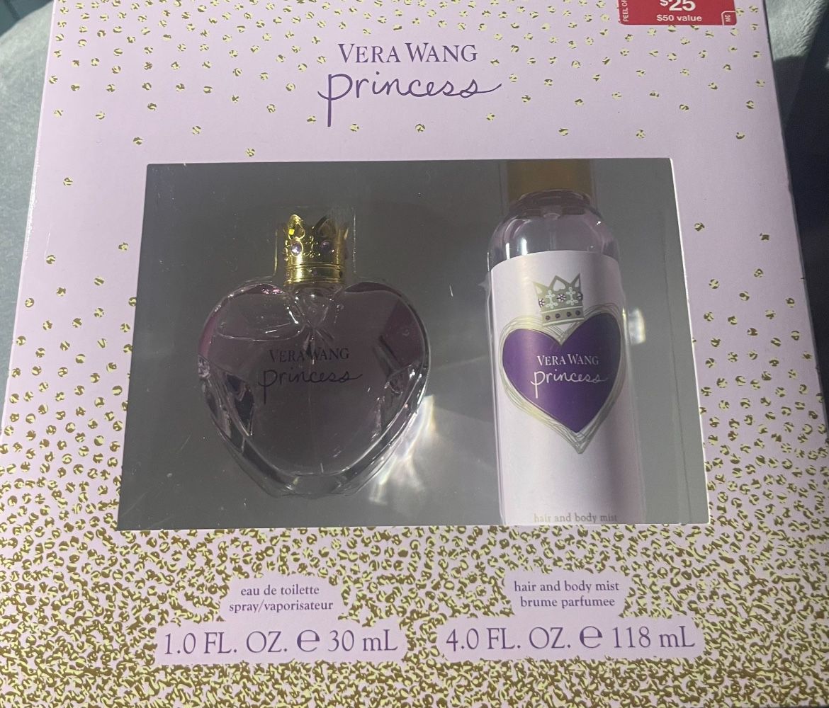 New In Box Vera Wang Princess Perfume Set 