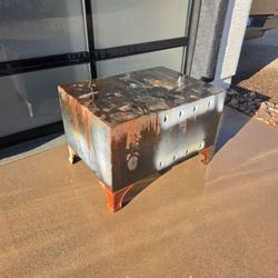 Repurposed Industrial End Table