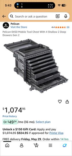 Pelican Toolbox 0450 $700 obo
