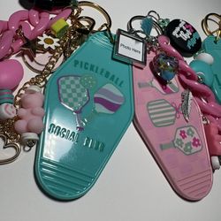 Beaded Motel Keychain