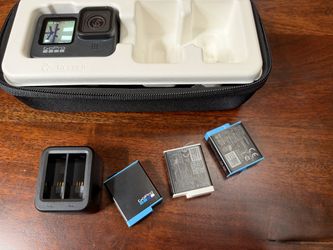 GoPro HERO9 Black + Case, Batteries, Charger & Shorty Tripod
