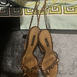 Louis Vuitton Strappy Damier Sandals RARE 36