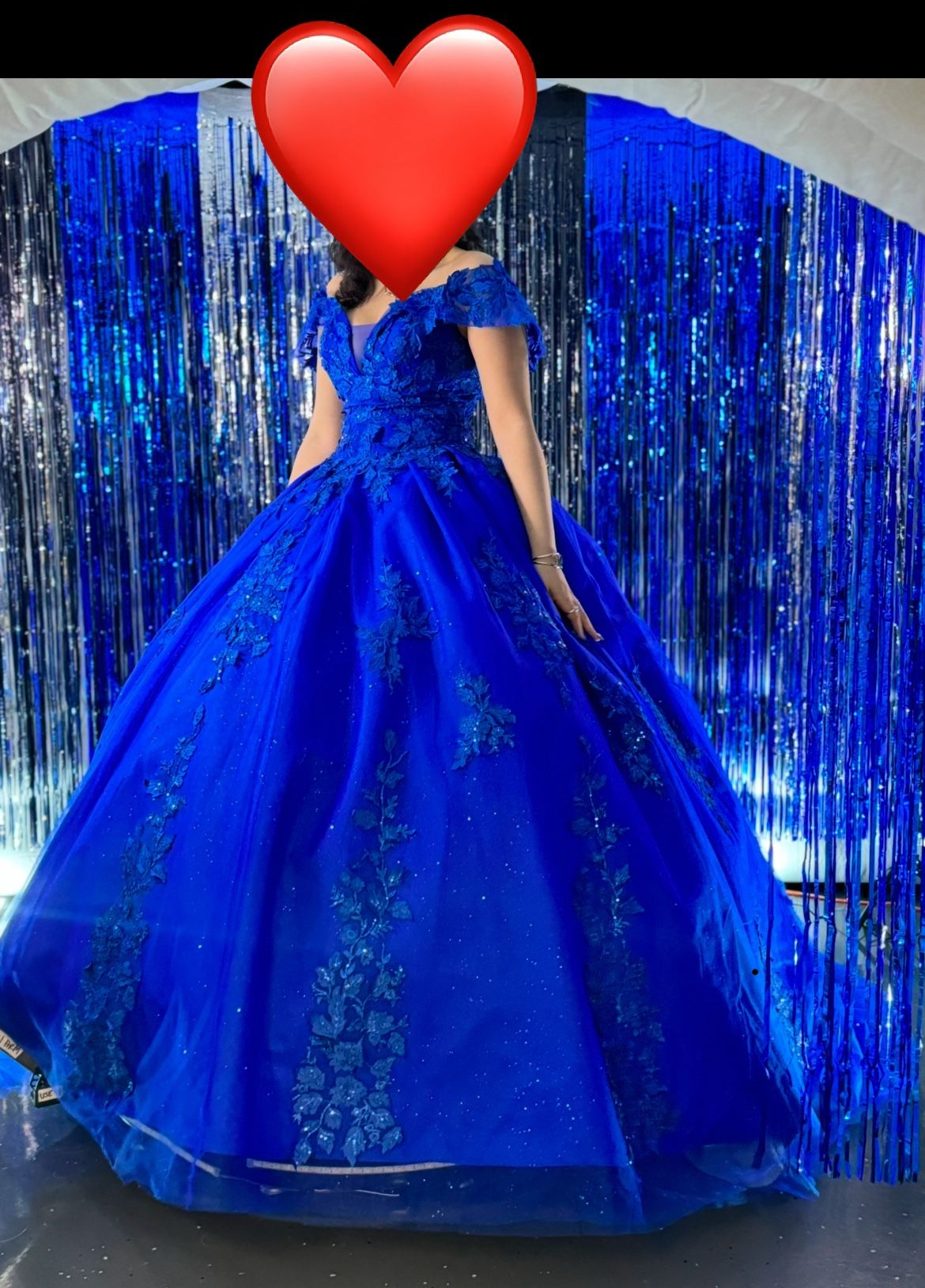 Royal Blue Sparkly Sweet 16 Dress