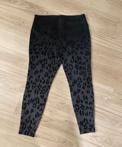 The Limited Black and Charcoal Leopard-Print Leggings