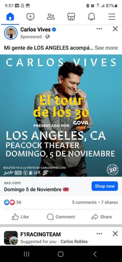 2 Boletos A La Venta.