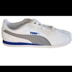 Puma Shoes Turin Mens Size 11.5 White Leather Athletic Walking  Sneakers Running