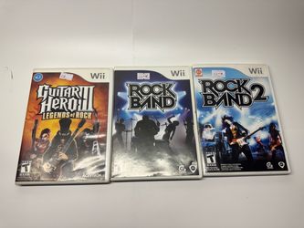 Wii Rockband and Guitar Hero 3