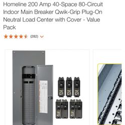 200 amp indoor electrical panel