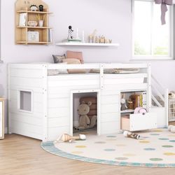Twin bed whit storage  new
