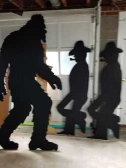 Yard Art, big foots