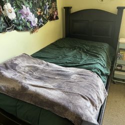 Solid Wood Bed frame (chocolate Brown)