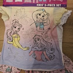 Size 3T, Disney Princess Girls 5-piece 
