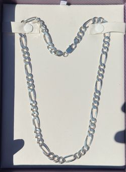 David Yurman Sterling Silver Figaro Chain – 20” 7mm 45g