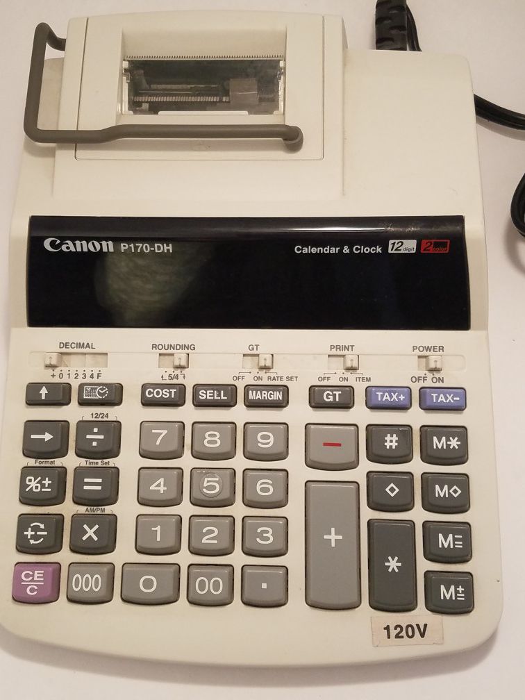 Canon P170-DH Printing Calculator- Like New