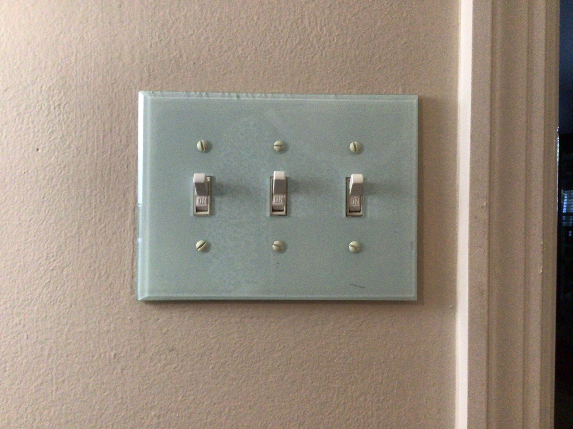 Teal Acrylic Amaralle Wall & Outlet Covers - EXCELLENT Condition, No Chips Or Cracks-Make Me An Offer!!