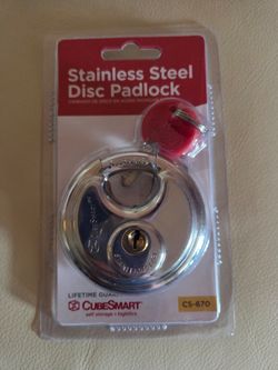 Stainless steel disck padlock